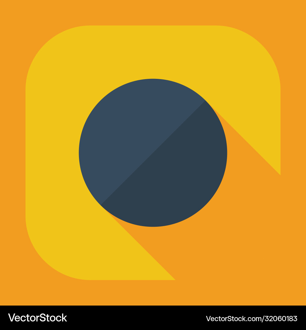 Flat modern design with shadow icon player vector image