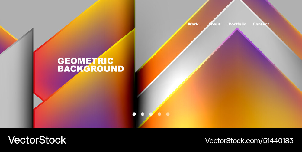 Gradient triangle geometric minimal wallpaper Vector Image