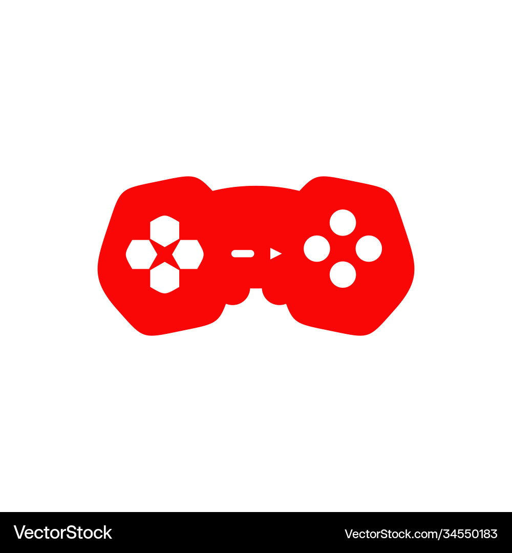 Joystick game controller logo design template Joystick game controller logo design template Vector Image