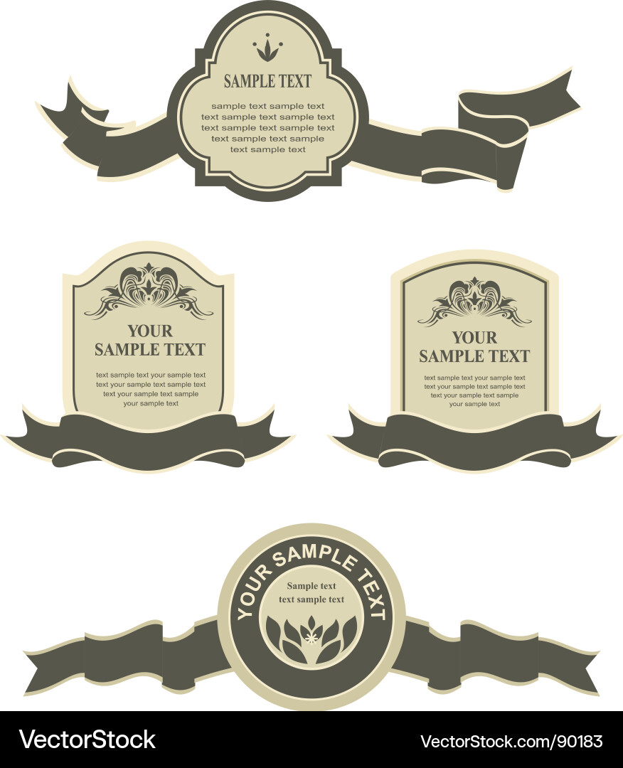 Label vector image