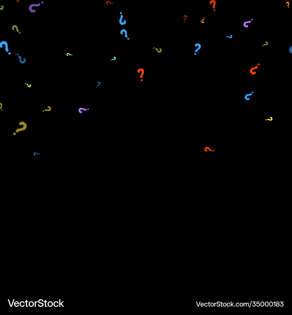 Question marks quiz doubt poll query public vector image