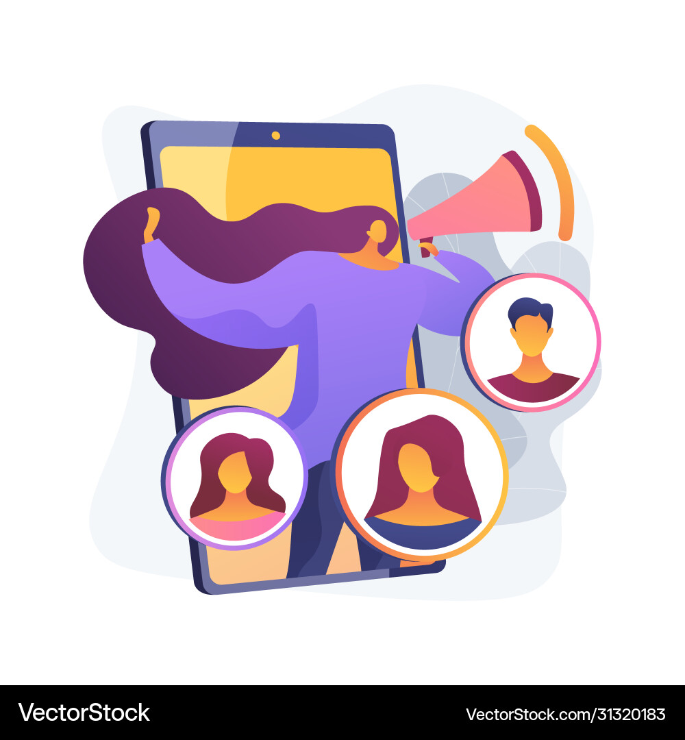 Referral program abstract concept Referral program abstract concept vector image
