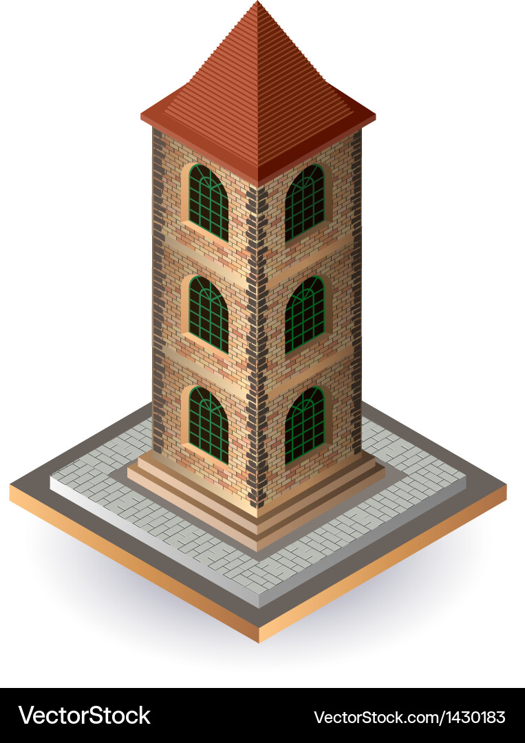 Retro building Royalty Free Vector Image - VectorStock