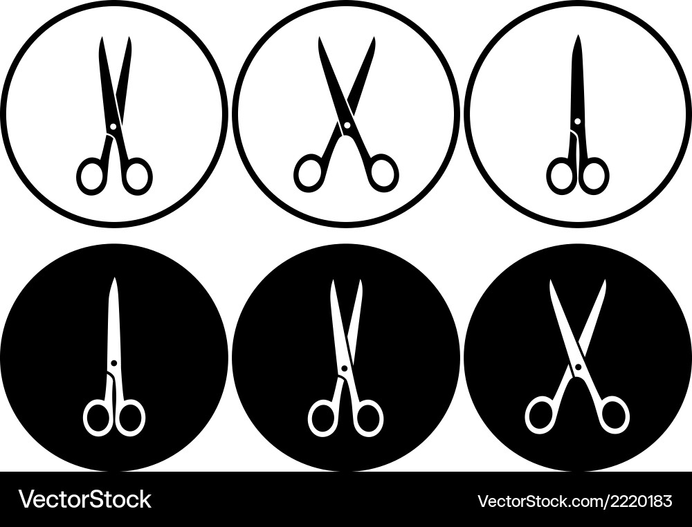 Scissors Set - Isolated vector image
