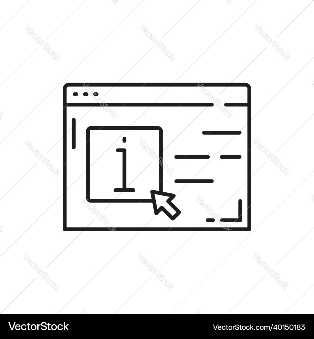 Screen monitor of instruction information terminal Screen monitor of instruction information terminal vector image