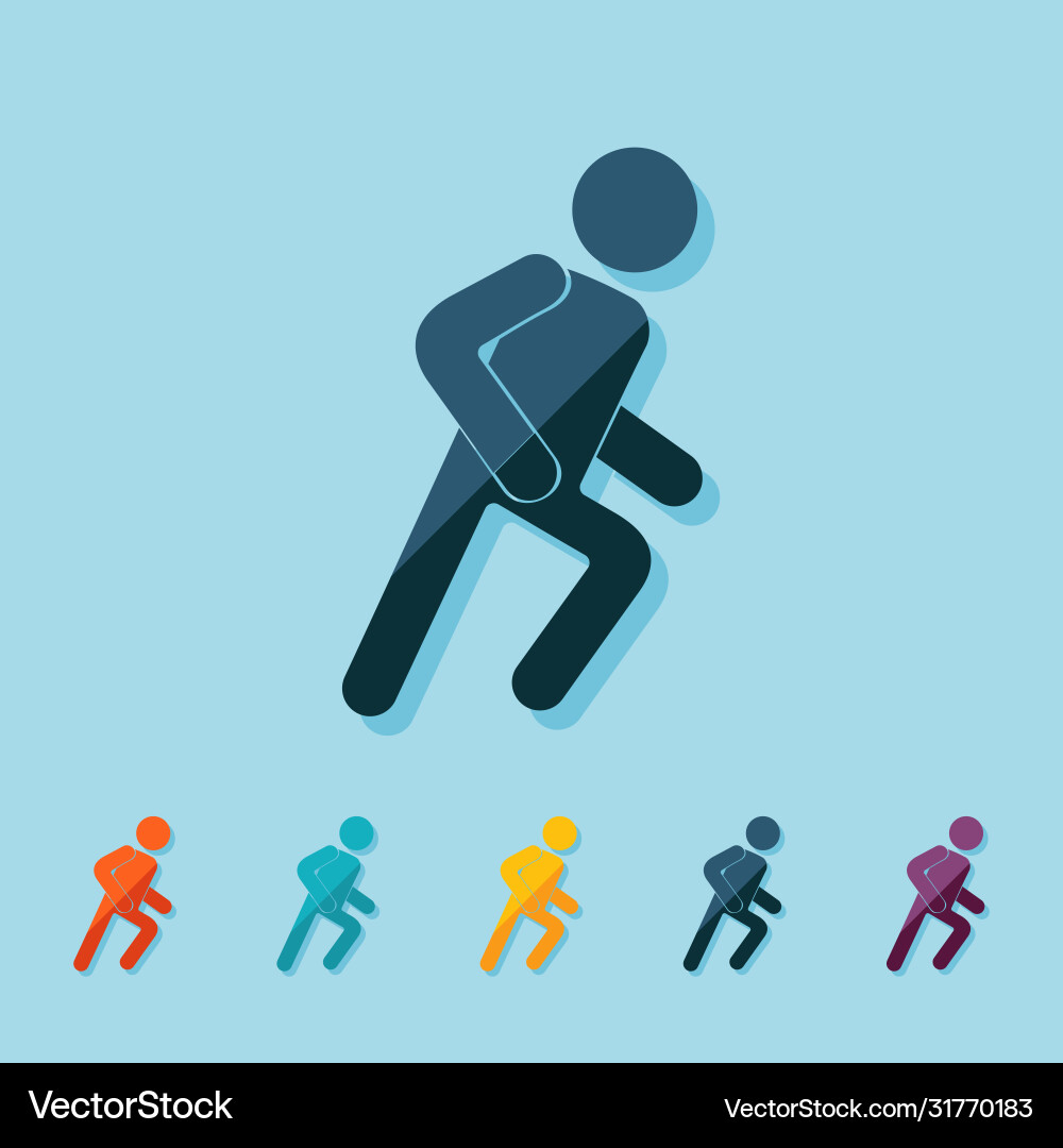 Stickfigur menschliche Silhouette Stickfigur menschliche Silhouette vektorbild