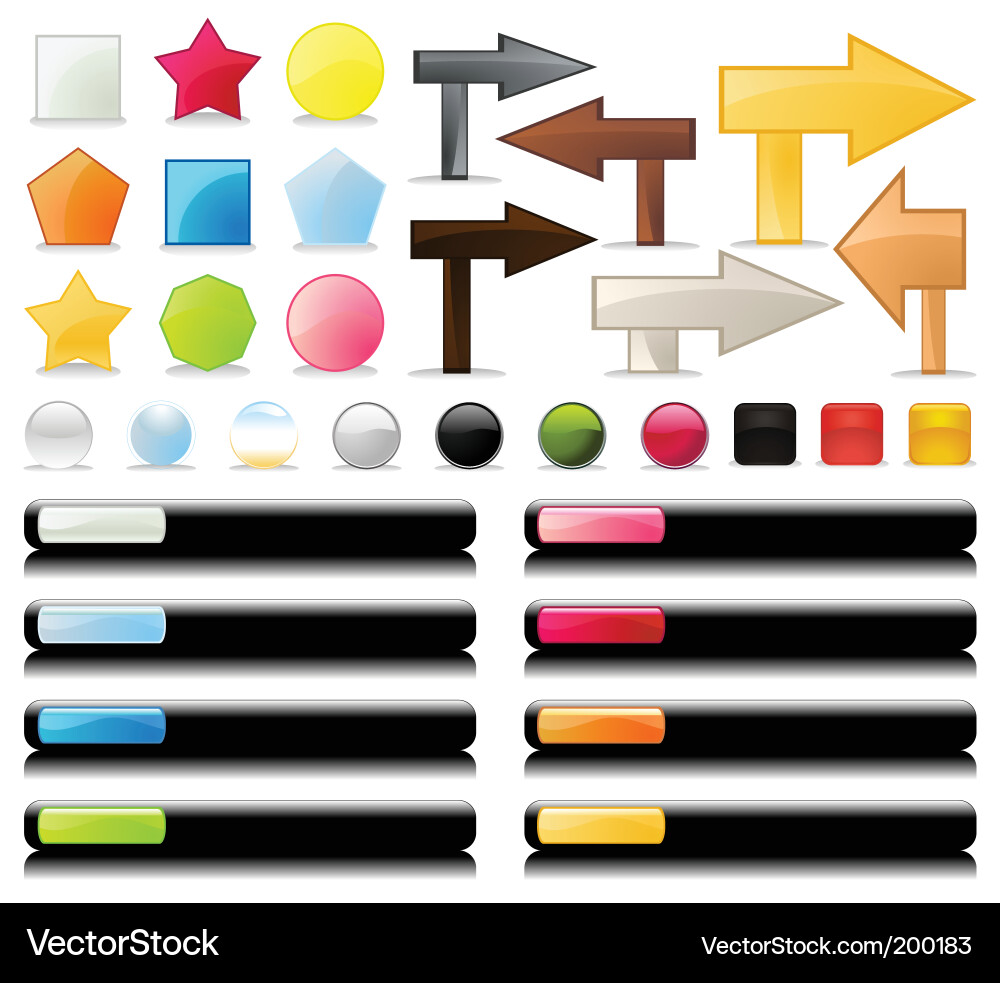Web ui Vector Image