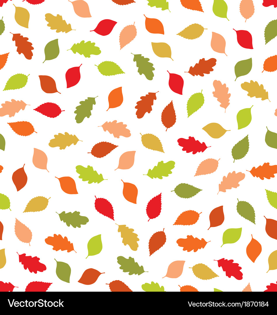 Autumn pattern vector image
