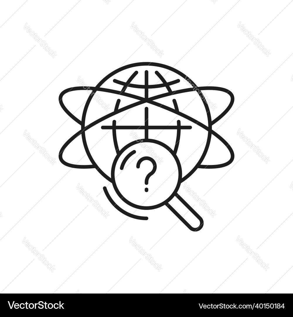 Global problems search of solutions question Global problems search of solutions question vector image
