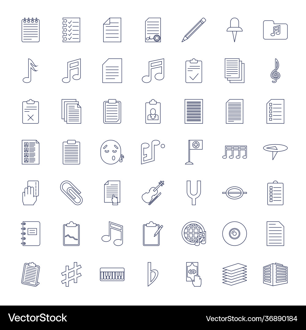 Note icons (36890184) – Free Vector | VectorStock