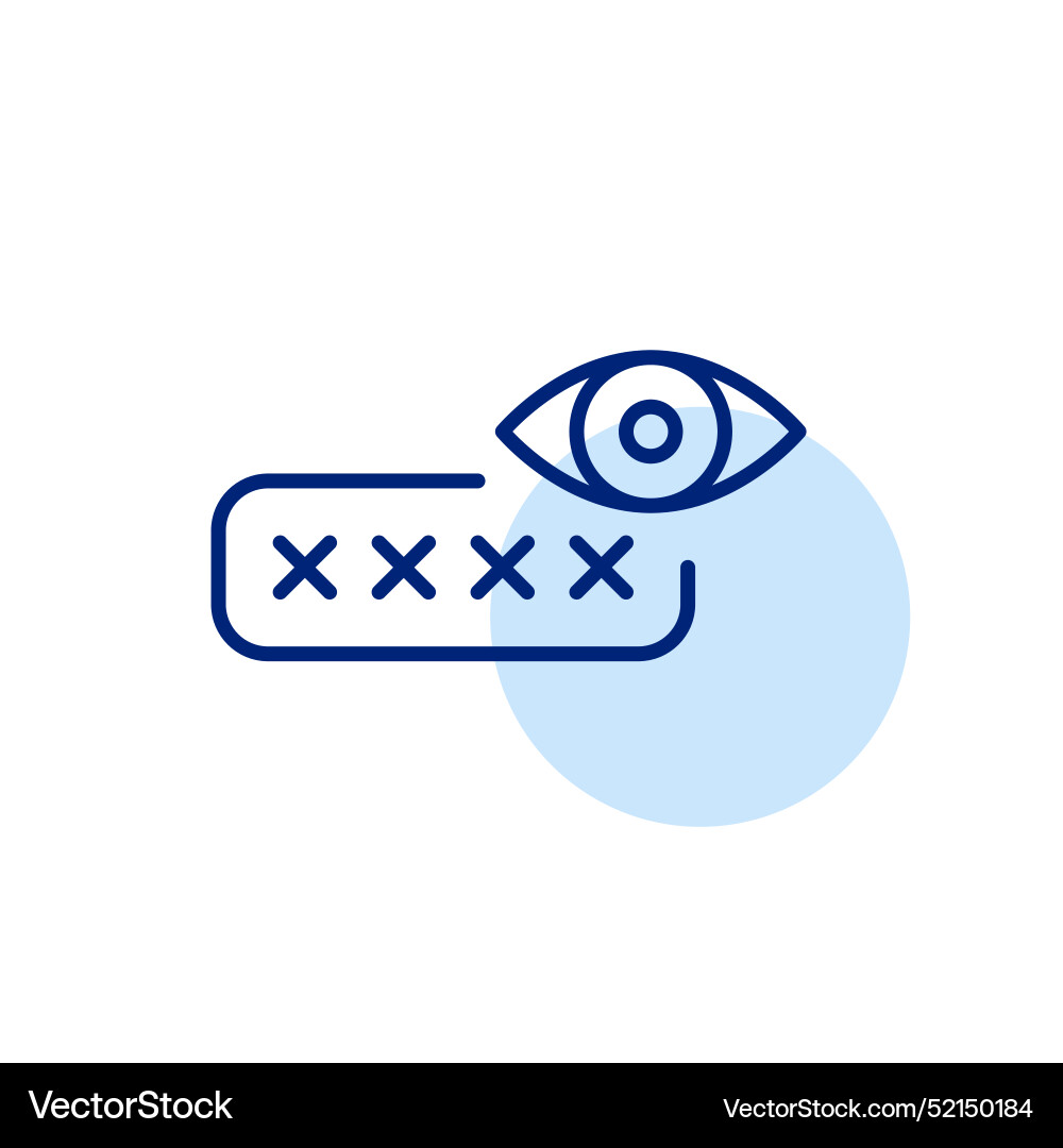 Password input box hidden characters and eye Password input box hidden characters and eye vector image