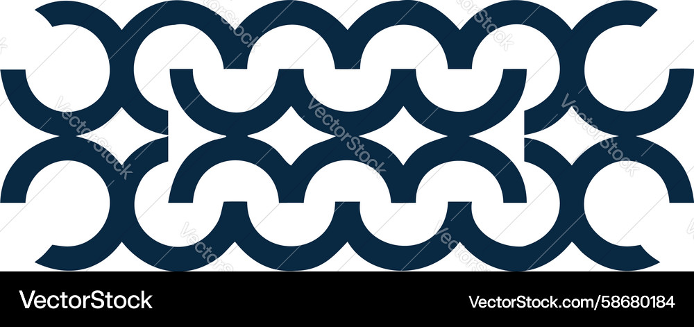 Repeating curved lines pattern dynamic wave motif Vector Image
