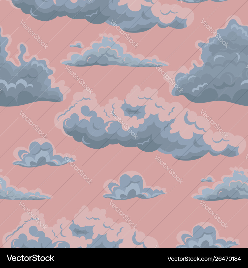 Seamless texture with clouds template Seamless texture with clouds template vector image