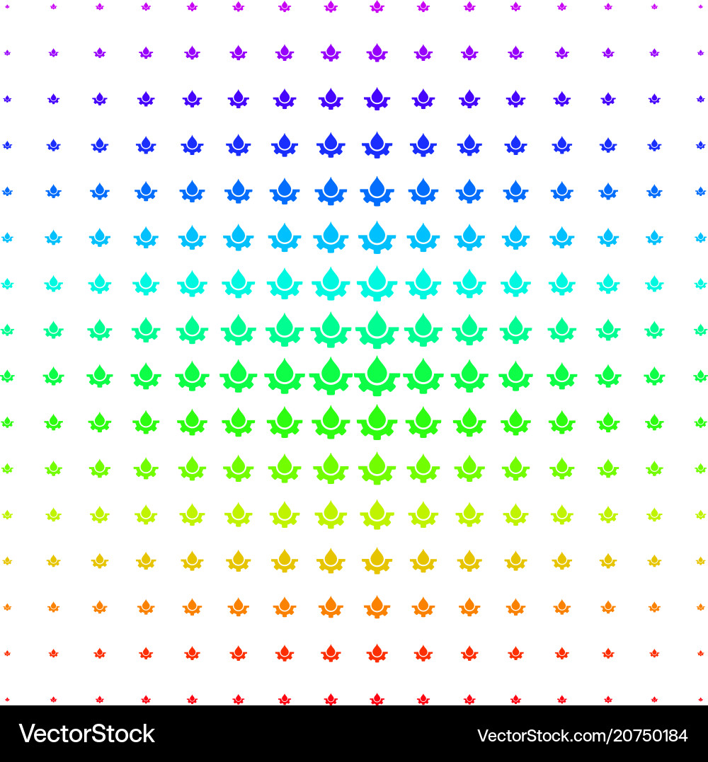 Water service shape halftone spectrum pattern Water service shape halftone spectrum pattern Vector Image