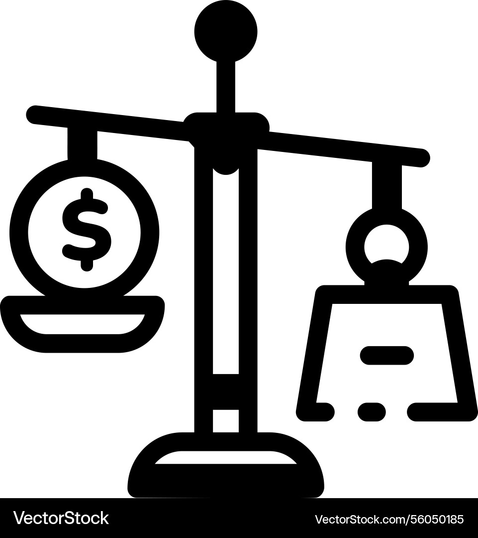 Asset allocation diversification distribution vector image