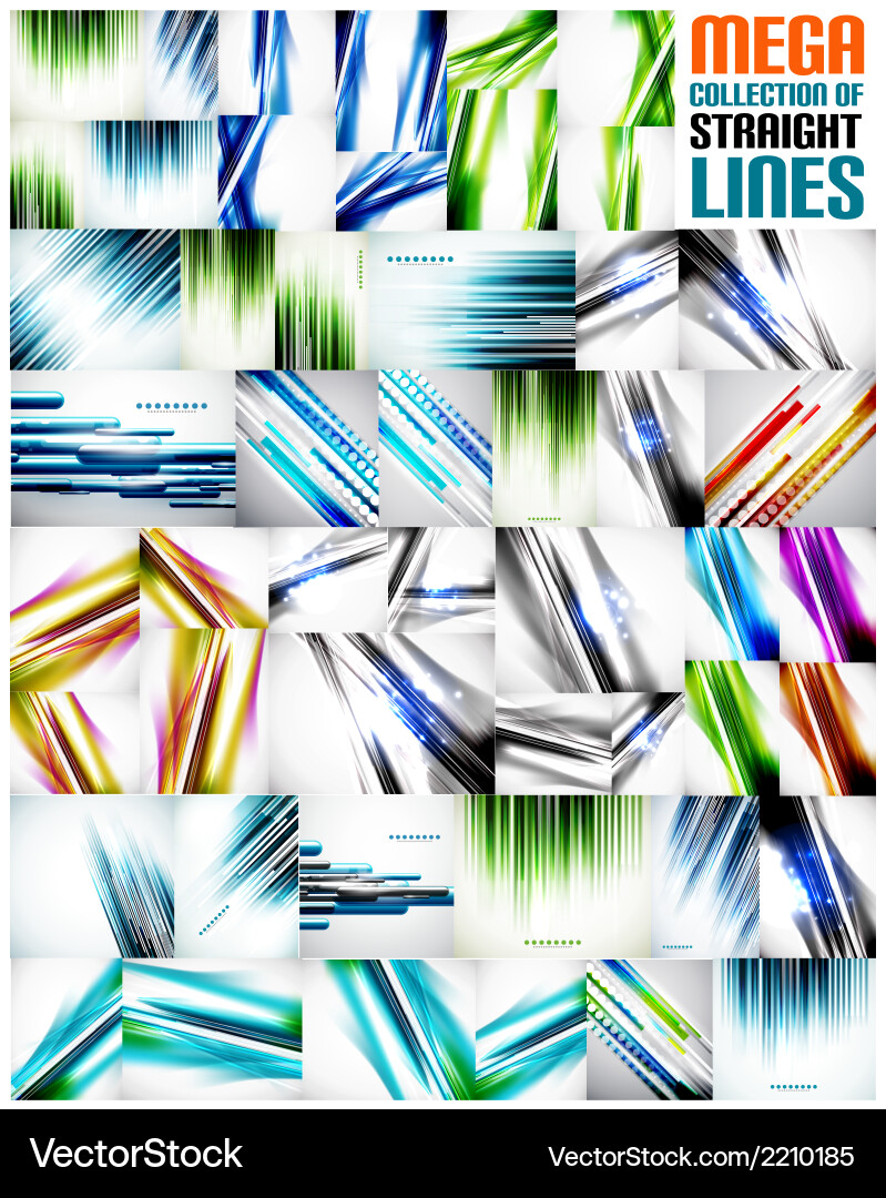 Dynamic Line Backgrounds vector image