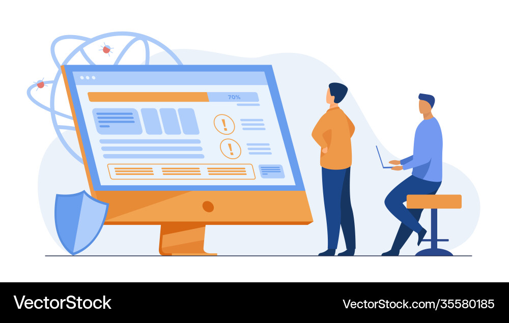 Entwickler Testsoftware Entwickler Testsoftware vektorbild