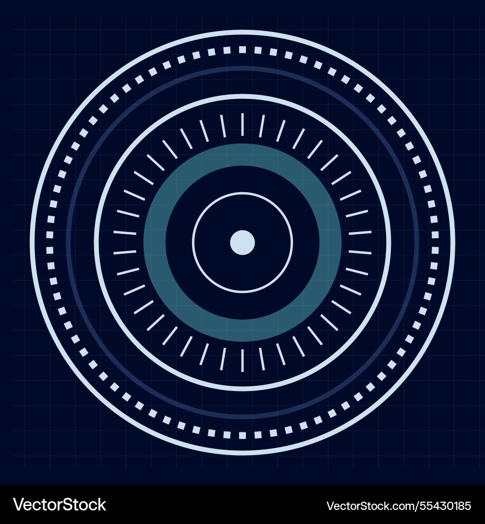 Futuristic hud interface showing a loading Futuristic hud interface showing a loading vector image