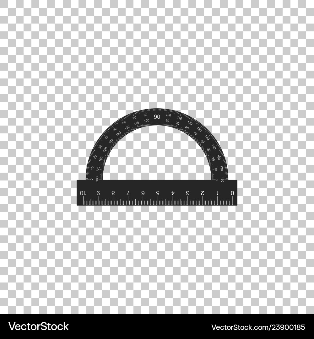 Protractor grid for measuring degrees icon Vector Image
