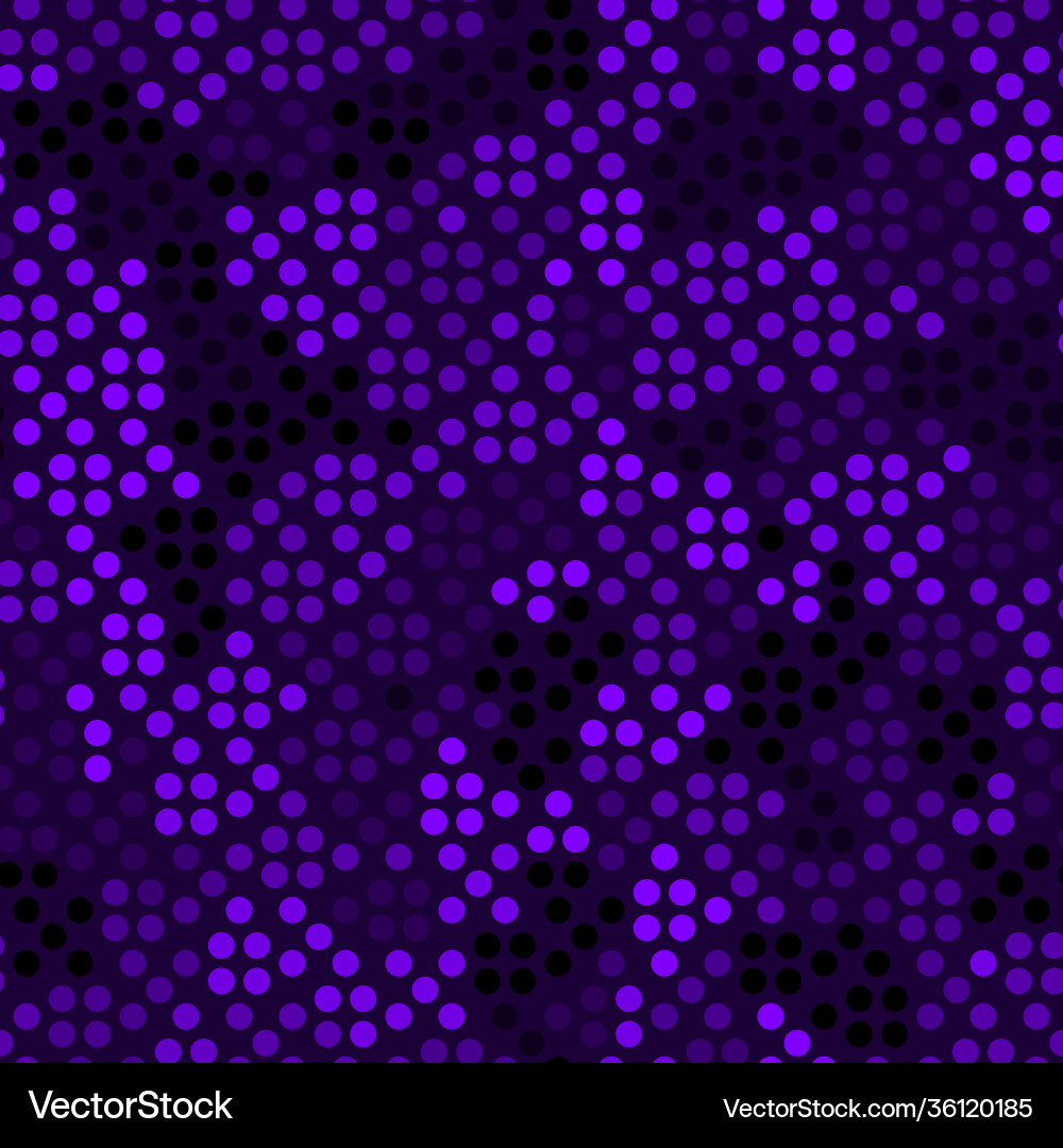 Seamless pattern with purple halftone dots ordered Seamless pattern with purple halftone dots ordered vector image