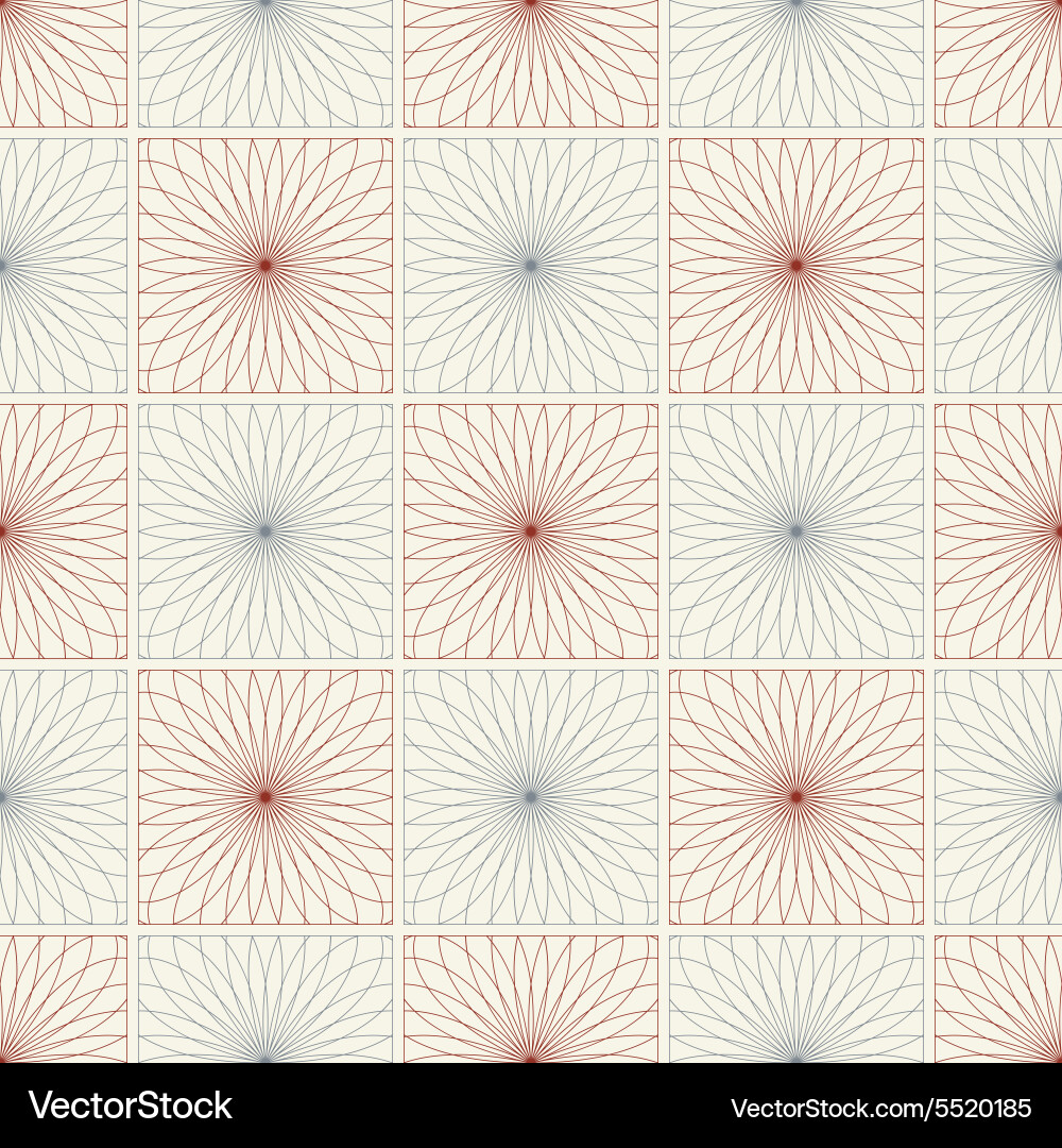 Spirograph seamless pattern Vector Image