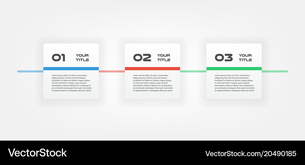 Square text infographic ui kit templates vector image
