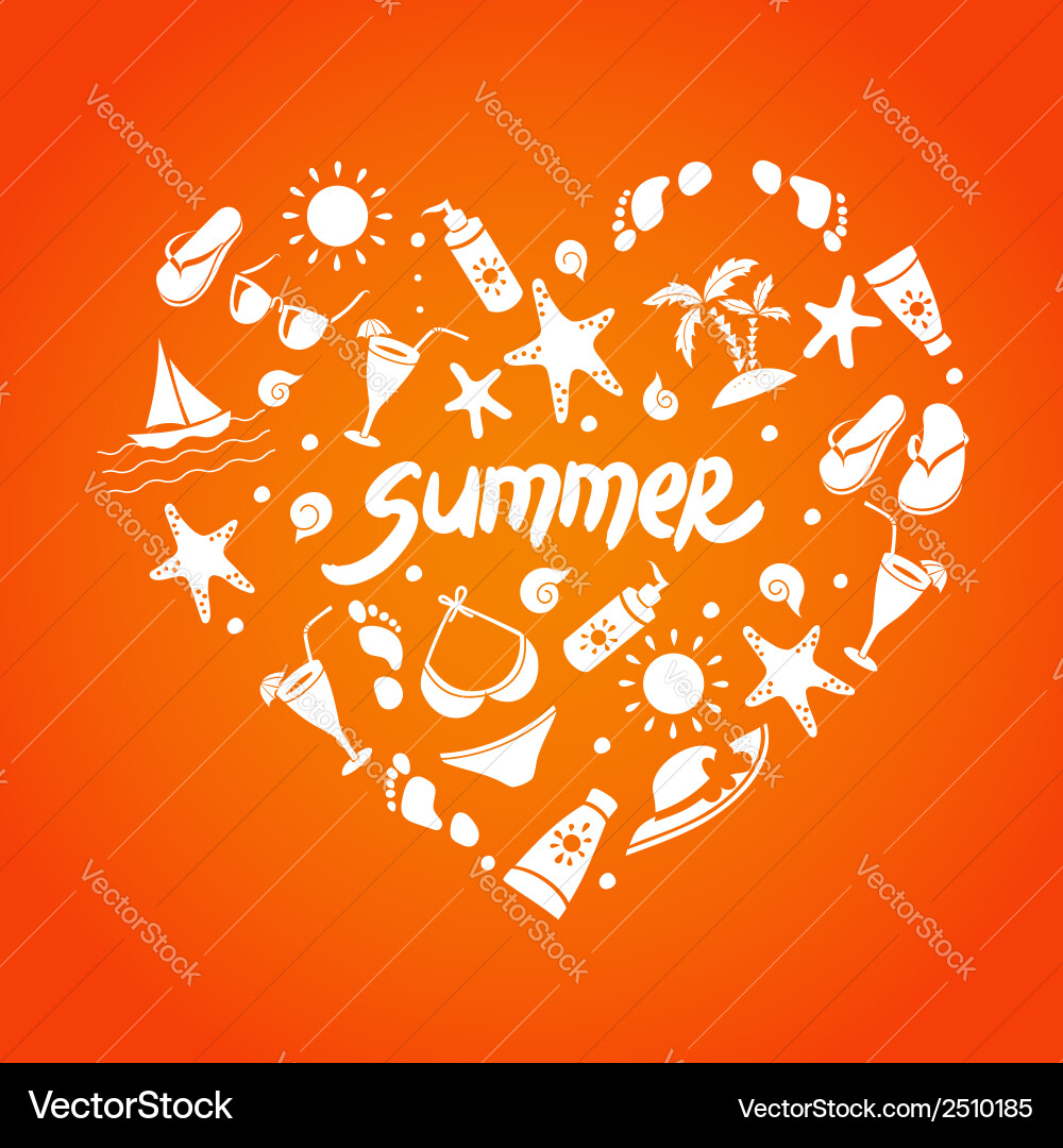 Summer elements for your design Vector Image