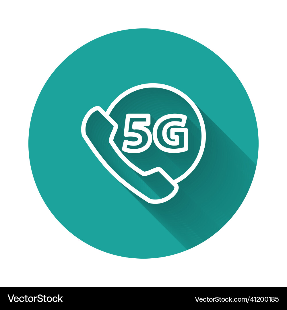 Weißes Telefon mit 5g neuem drahtlosem Internet Weißes Telefon mit 5g neuem drahtlosem Internet vektorbild