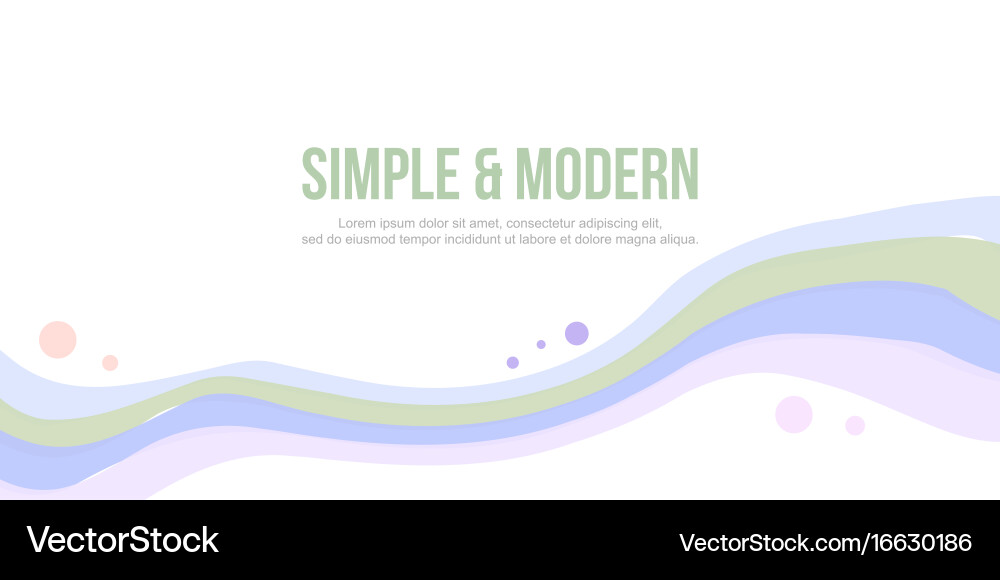Abstract header website wave on white background vector image