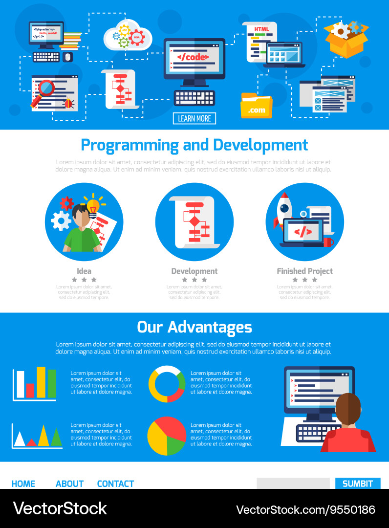 App-Entwicklung & Coding-Konzepte vektorbild
