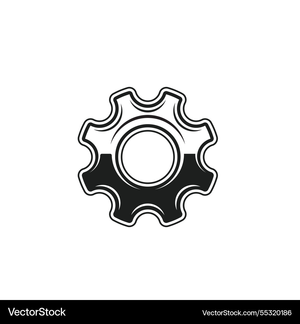 Back gear icon element design template Vector Image
