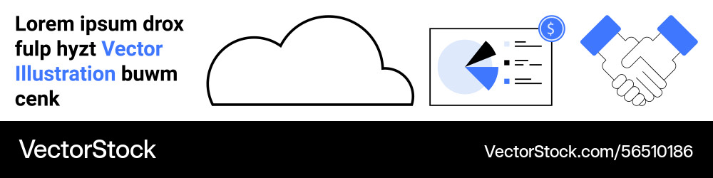 Cloud computing with data analysis financial Cloud computing with data analysis financial Vector Image