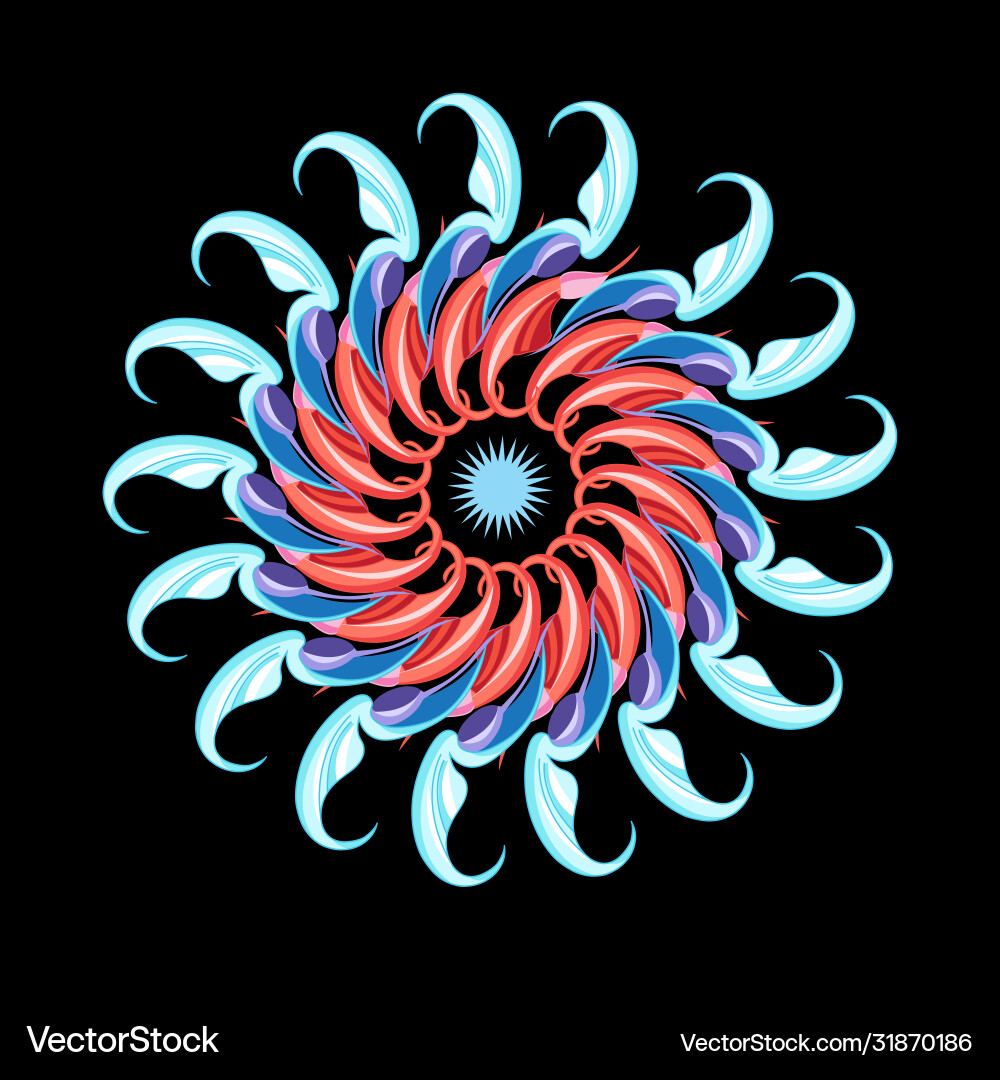 Graphic circular pattern Graphic circular pattern vector image