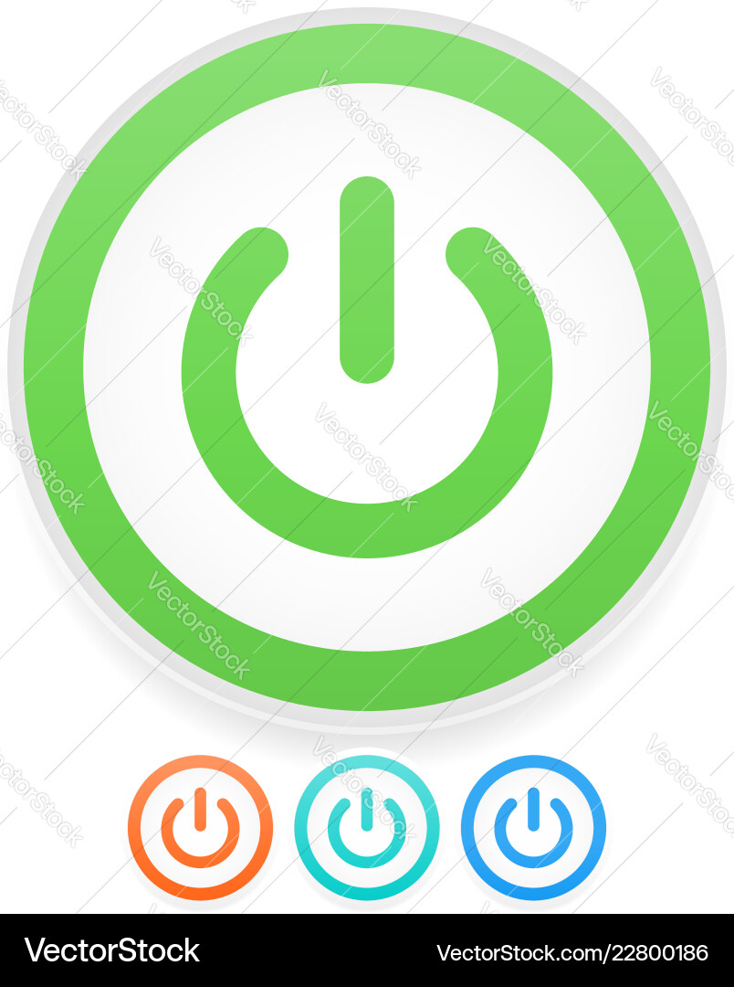 Power button symbol graphics eps10 vector image