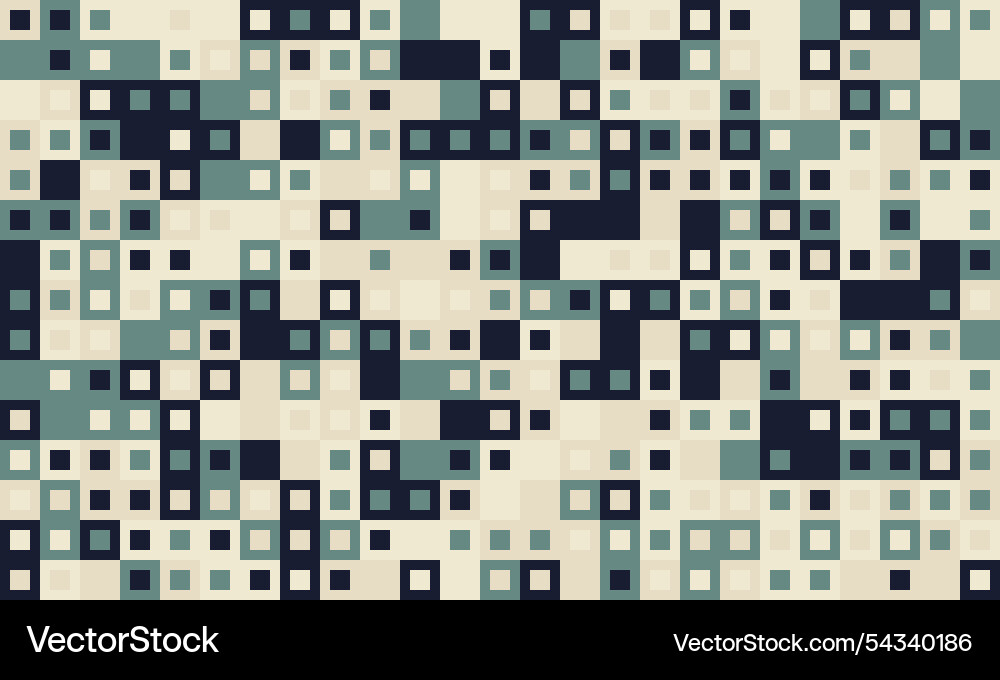 Textured cube pattern with colourful tiles Vector Image