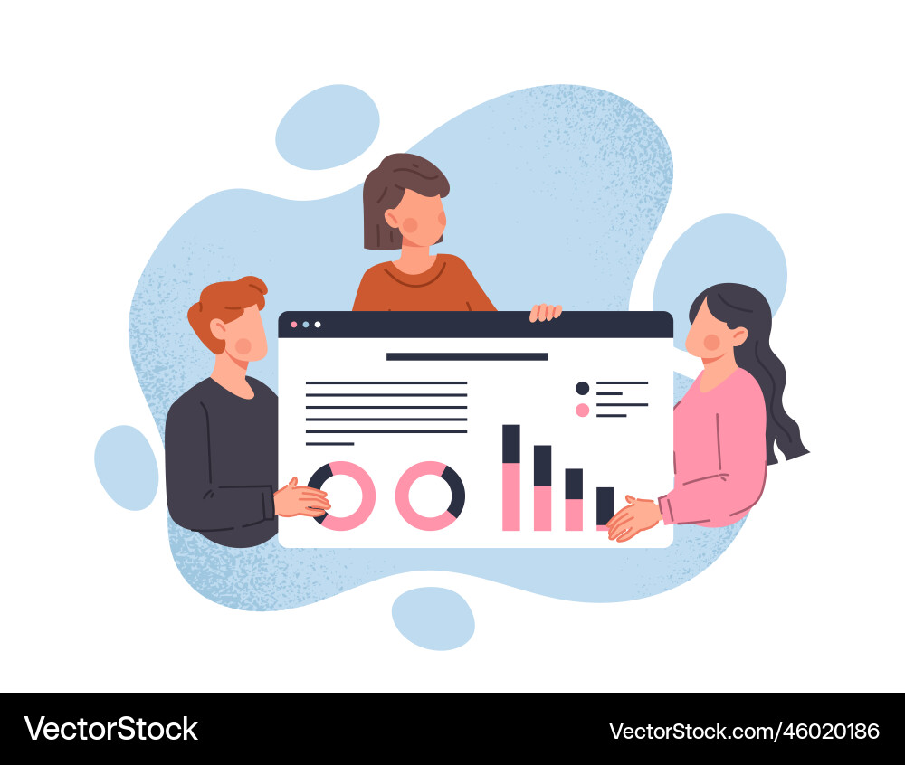 Web project presentation Web project presentation vector image