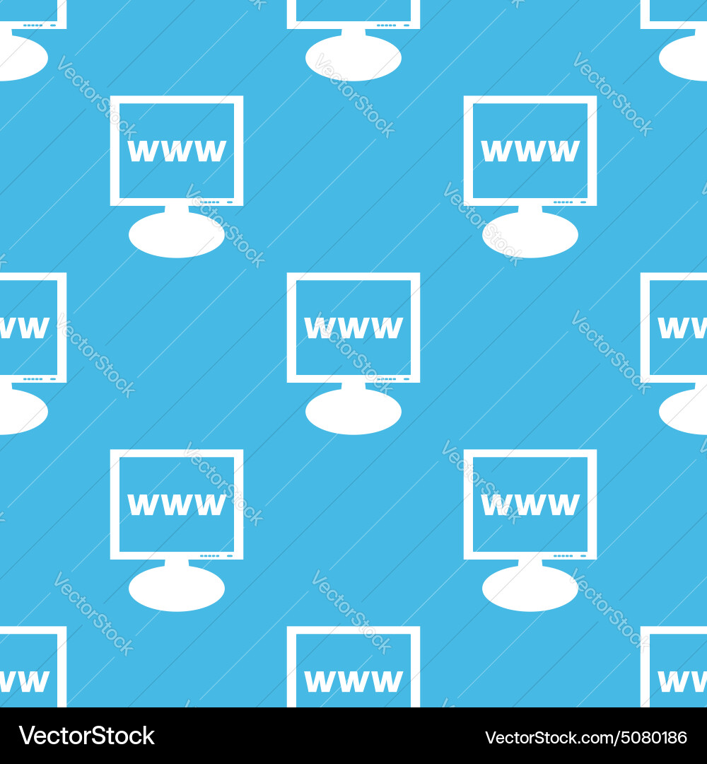 Www monitor pattern vector image
