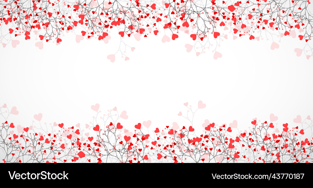 Abstract tree made with hearts Abstract tree made with hearts vector image