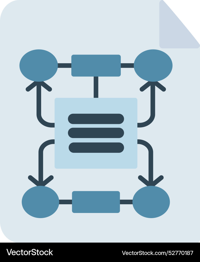 Algorithm Icon Design vektorbild