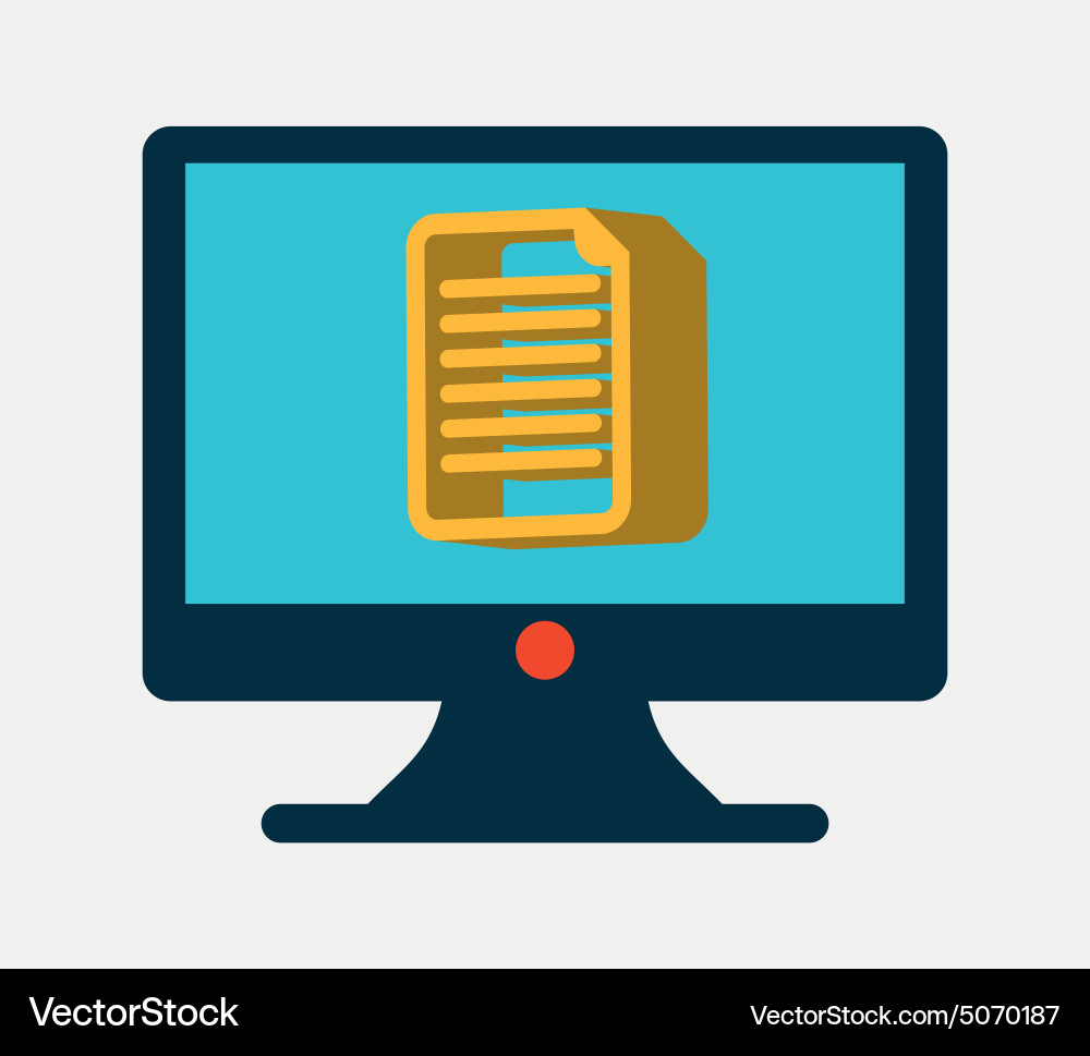Computer icon Vector Image
