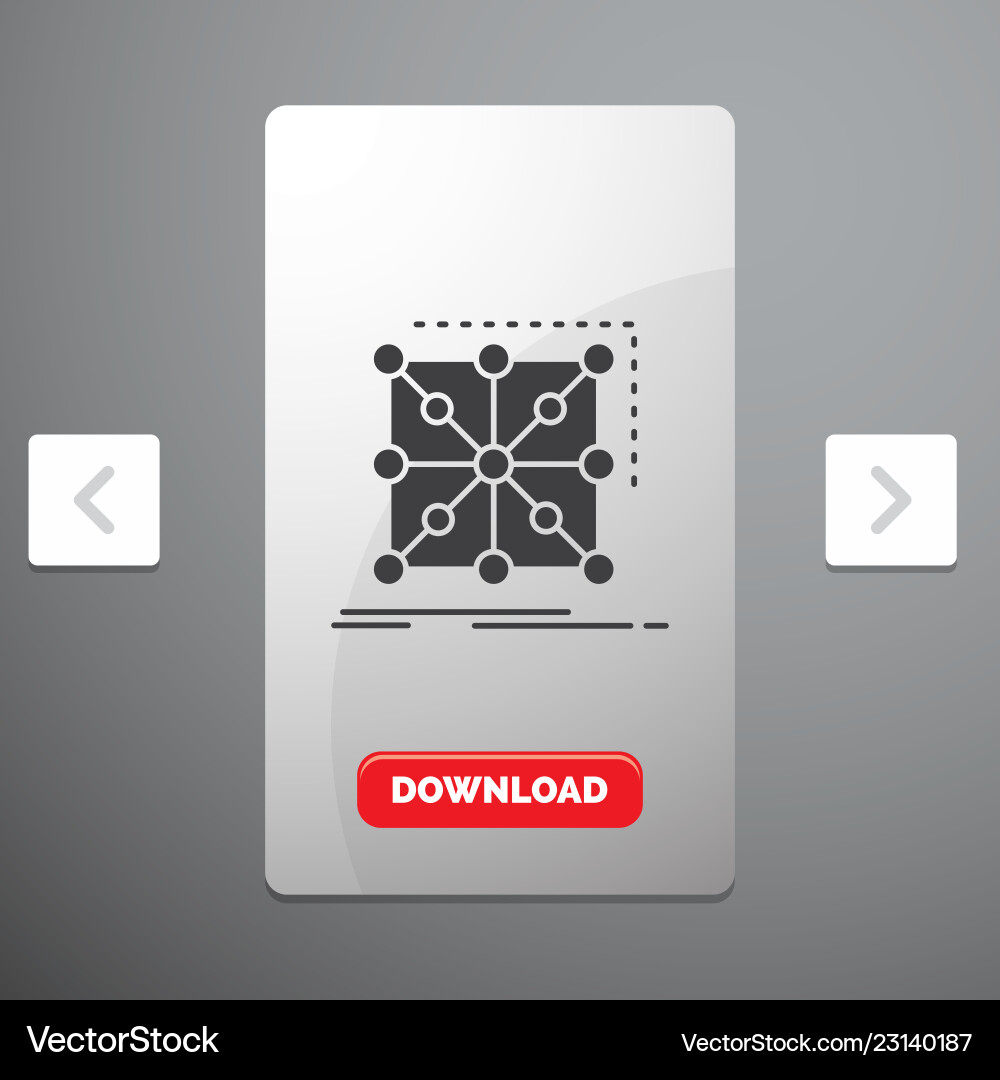 Data framework app cluster complex glyph icon Data framework app cluster complex glyph icon vector image