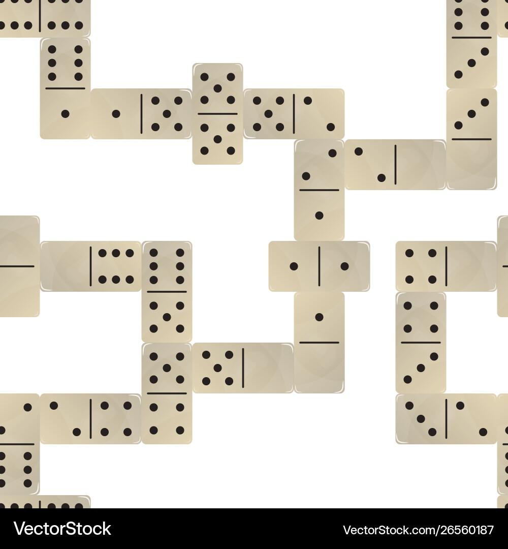 Domino seamless pattern background Domino seamless pattern background vector image