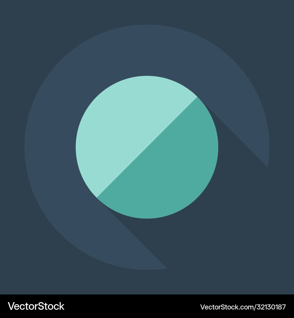 Flat modern design with shadow icon player vector image