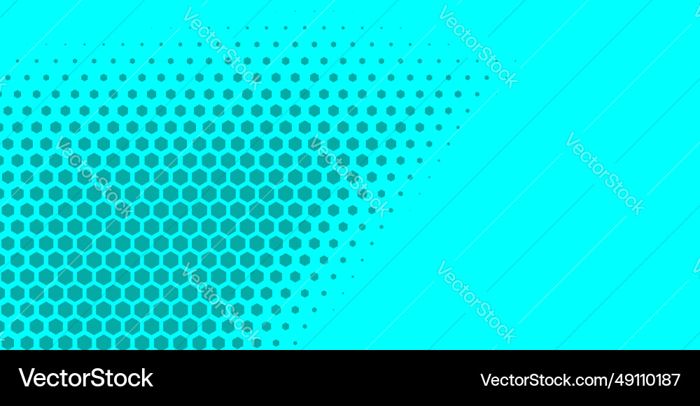 Geometric abstract hexagon two color background Vector Image
