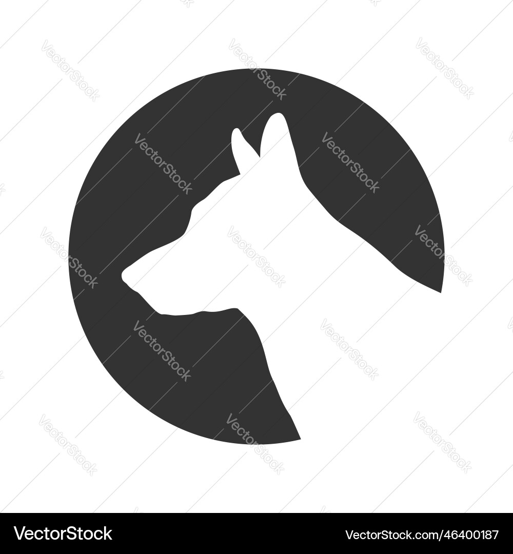 German shepherd head German shepherd head vector image