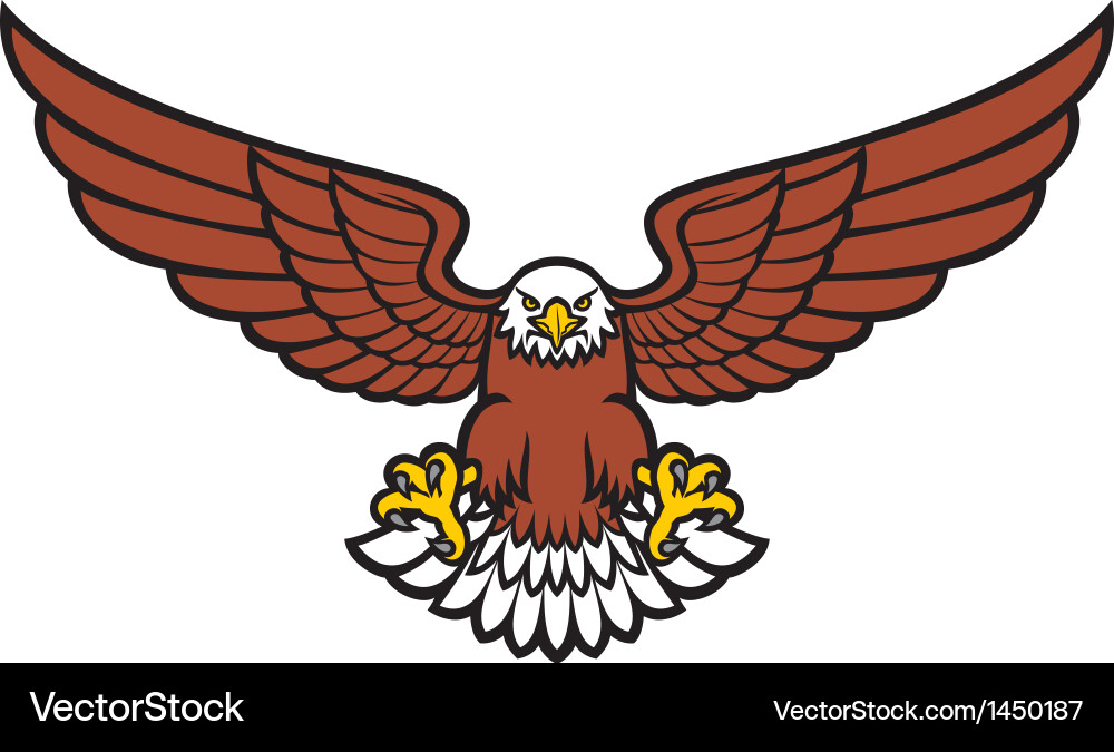 Majestic Eagle Emblem Royalty Free Vector Image