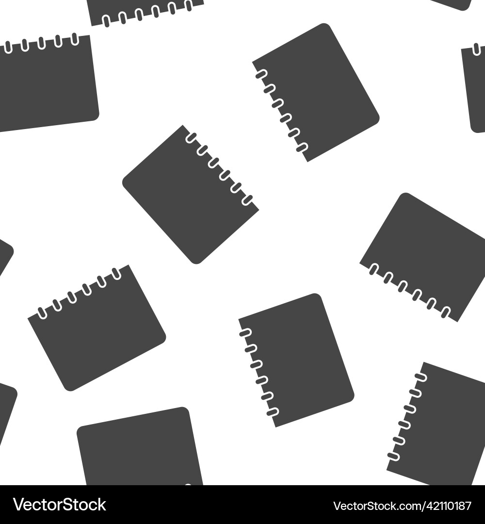 Notebook seamless pattern on a white background Notebook seamless pattern on a white background vector image