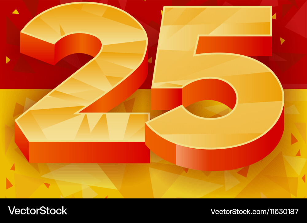 Pattern numbers for use in banner ads Vector Image