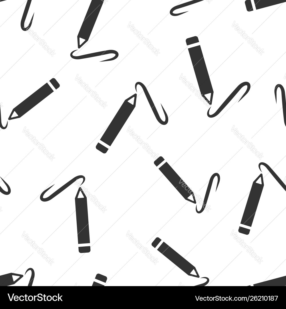 Pencil notepad icon seamless pattern background Pencil notepad icon seamless pattern background vector image