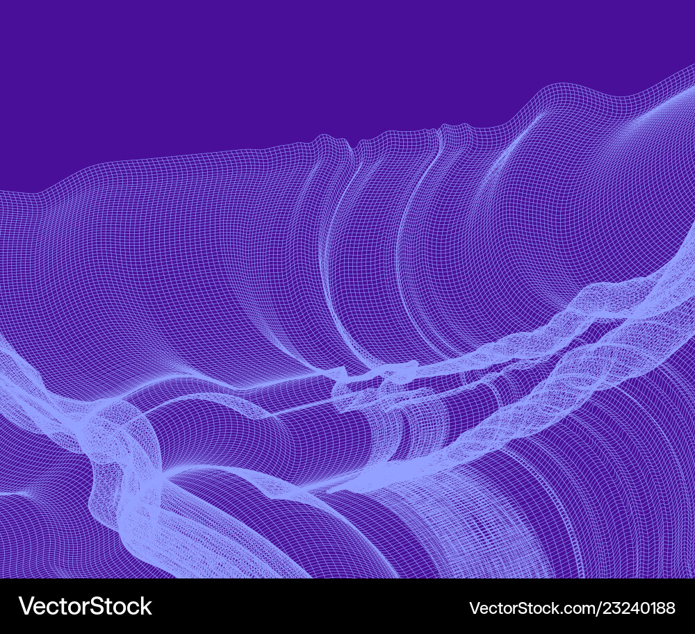 Abstract background with waves vector image